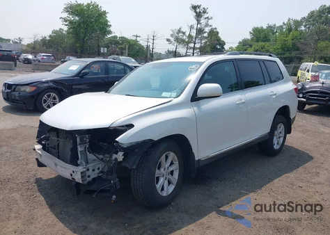 2012 Toyota Highlander Se из США, поврежденный, VIN 5TDBK3EH3CS094606